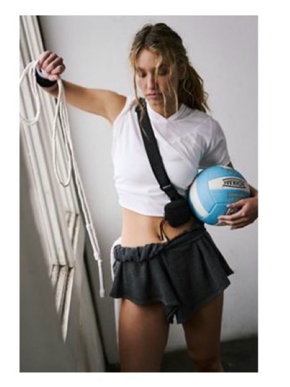 NWOT Free People Movement Around We Go Shorts in Charcoal Gray - Picture 3 of 7